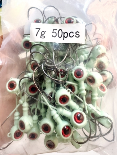 Lure Glow-in-the-Dark Jig Head Hook, Hairtail Jig Head Hook；10 pieces per pack；
